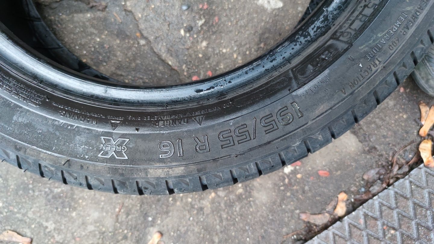 opony lato 195x55x16 MICHELIN 4szt 600zł 2014r