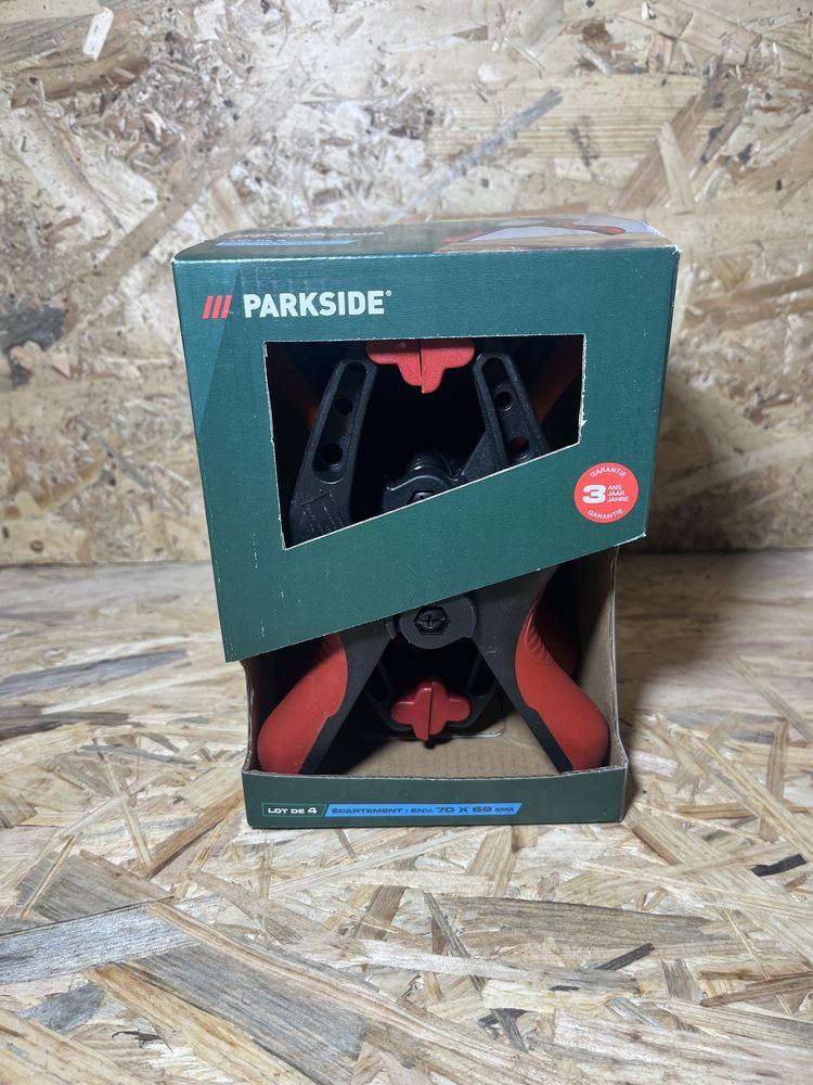 PARKSIDE Zestaw ściski mocujące, z uchwytem 2K, 70 x 69 mm - 4szt