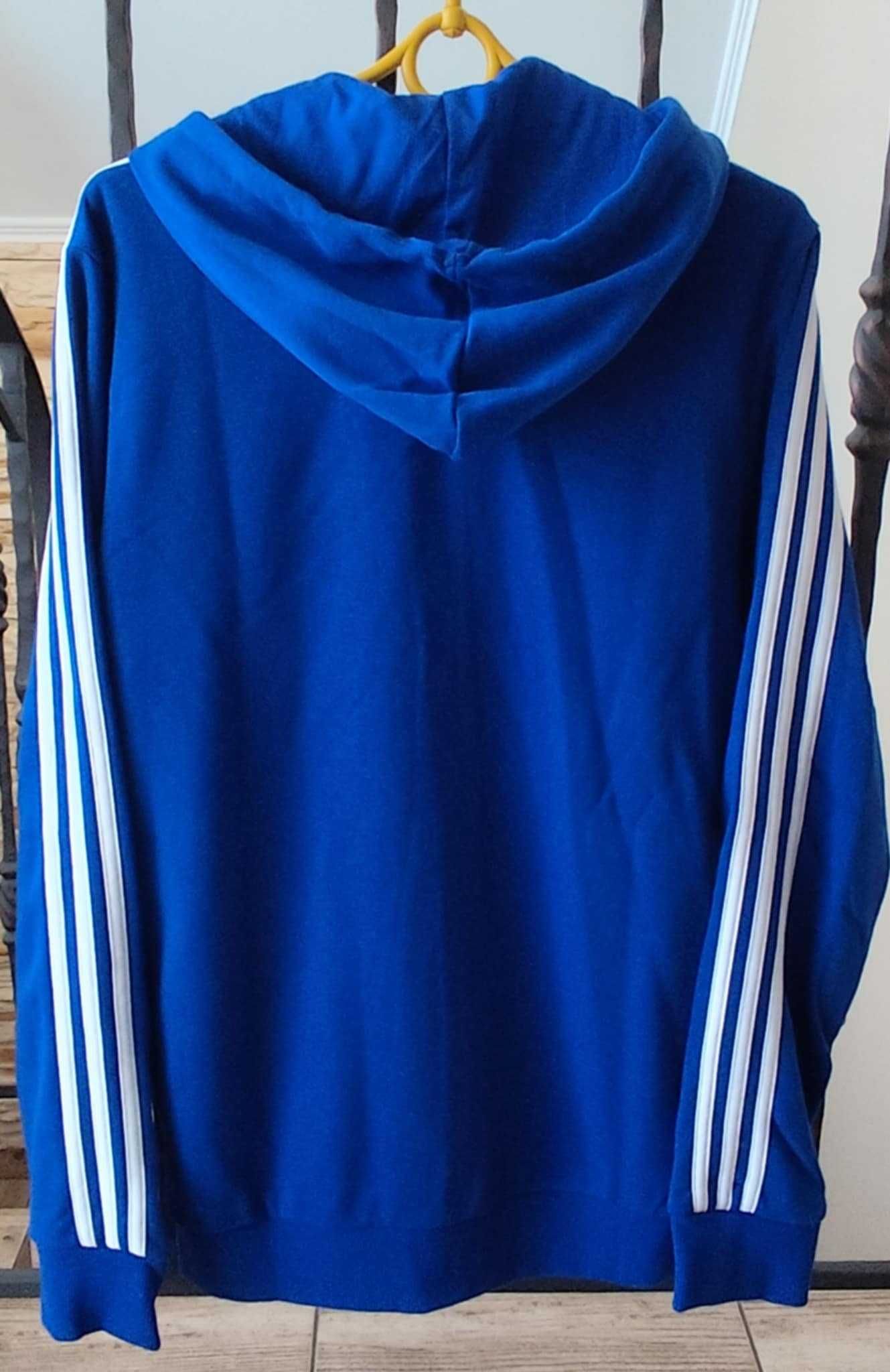 Bluza adidas niebieska duza M