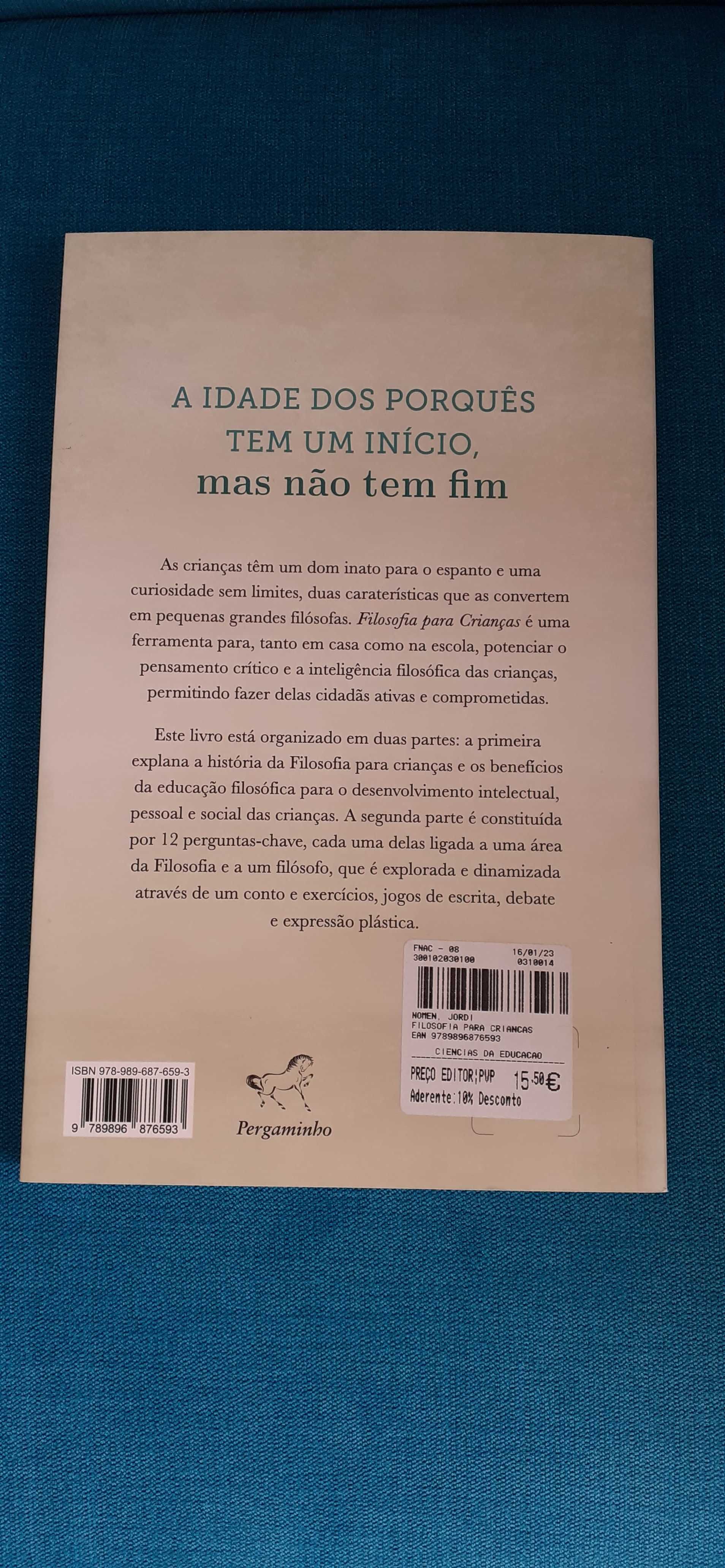 "Filosofia para crianças", Jordi Nomen (NOVO)