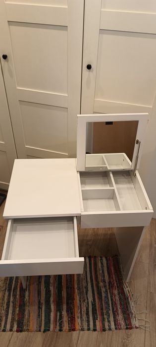 Toaletka Ikea, Brimnes, biurko, stolik, konsola