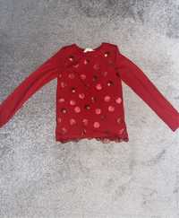 Czerwona bluzka dla dziewczynki