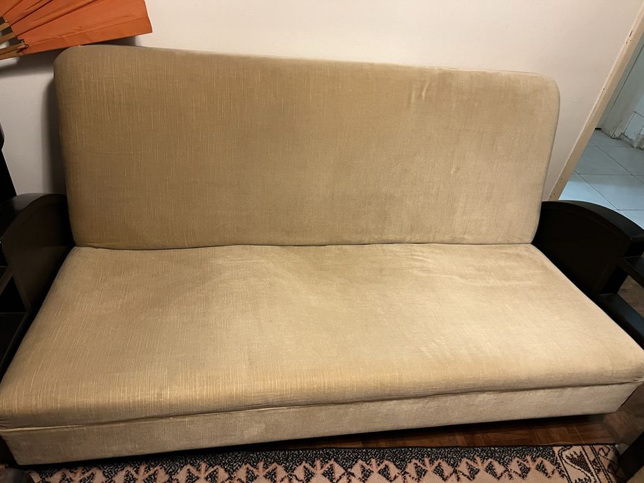 Conjunto de sofás de tres e dois lugares