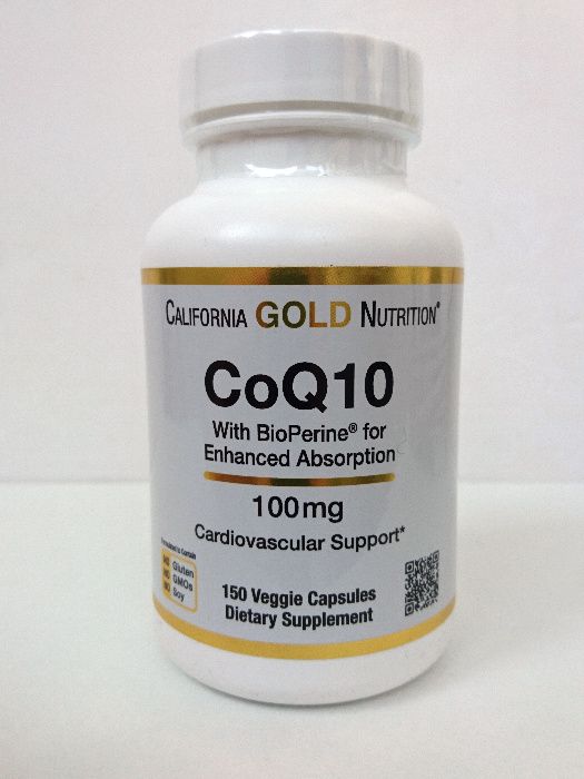 Коензим Q10 California Gold CoQ10, 100 мг, 150/360 капсул