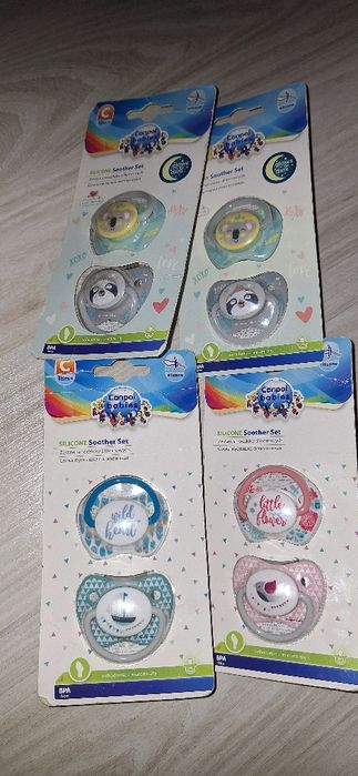Sprzedam silikonowe smoczki anatomiczne rozmiar C18m+ canpol babies