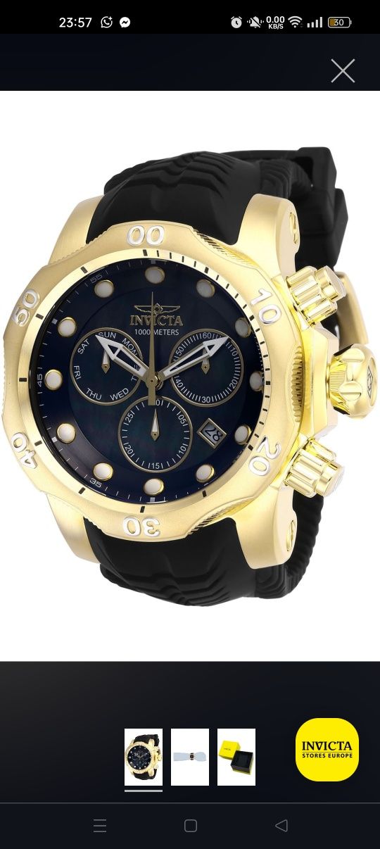 Invicta Venom 29761
Relógio de Homem Quartzo - 54mm