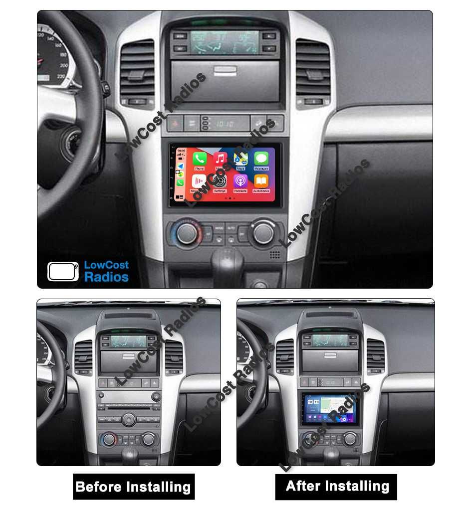 Auto Rádio GPS ANDROID CHEVROLET CAPITVA E AVEO | BT USB WIFI