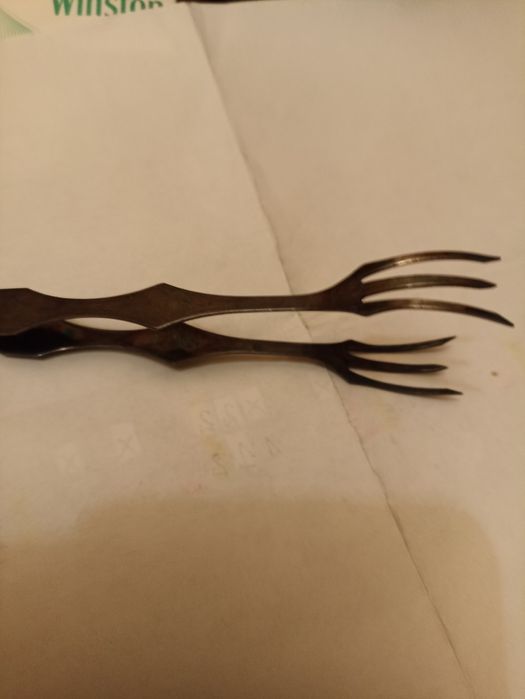 Widelczyk srebrzony do lodu,cukru