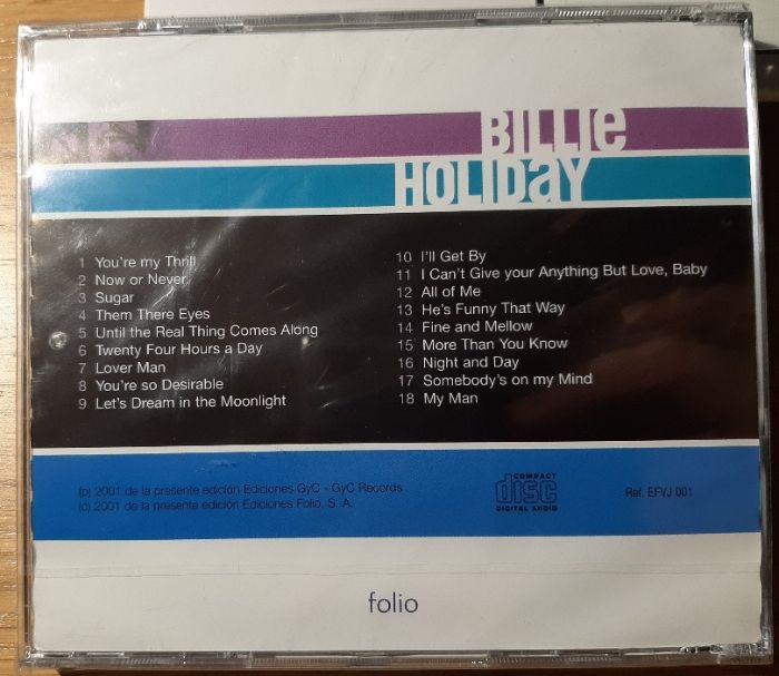 CD Jazz de Billie Holiday
