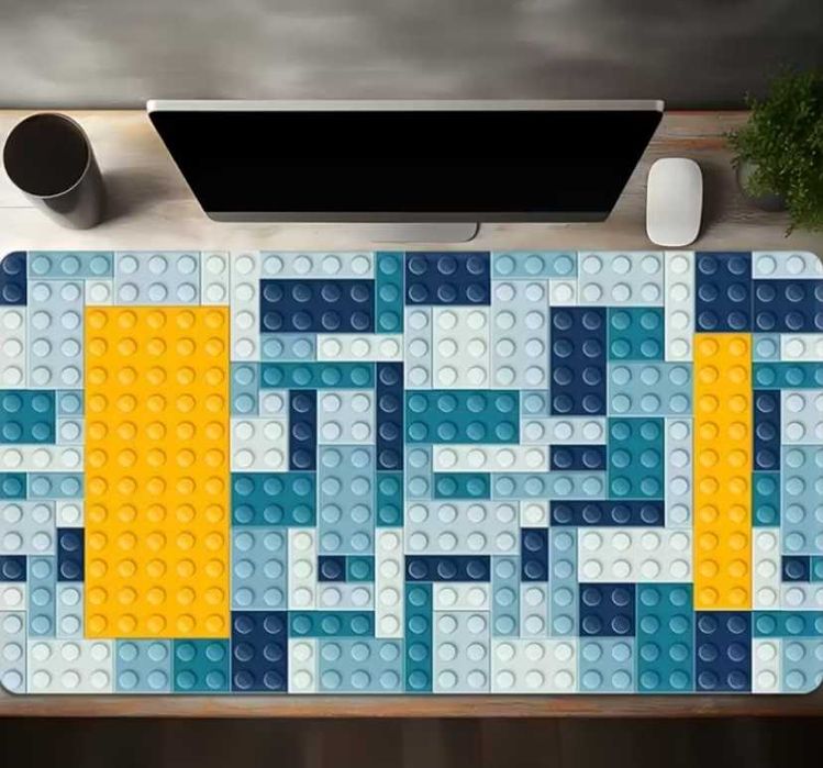 Nowa podkładka pod myszke z motywem klocków