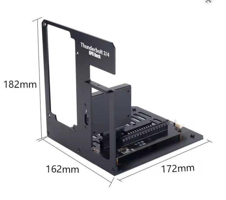 Stacja egpu Thunderbolt 3/4 do PCIEz możliwością montażu zasilacza