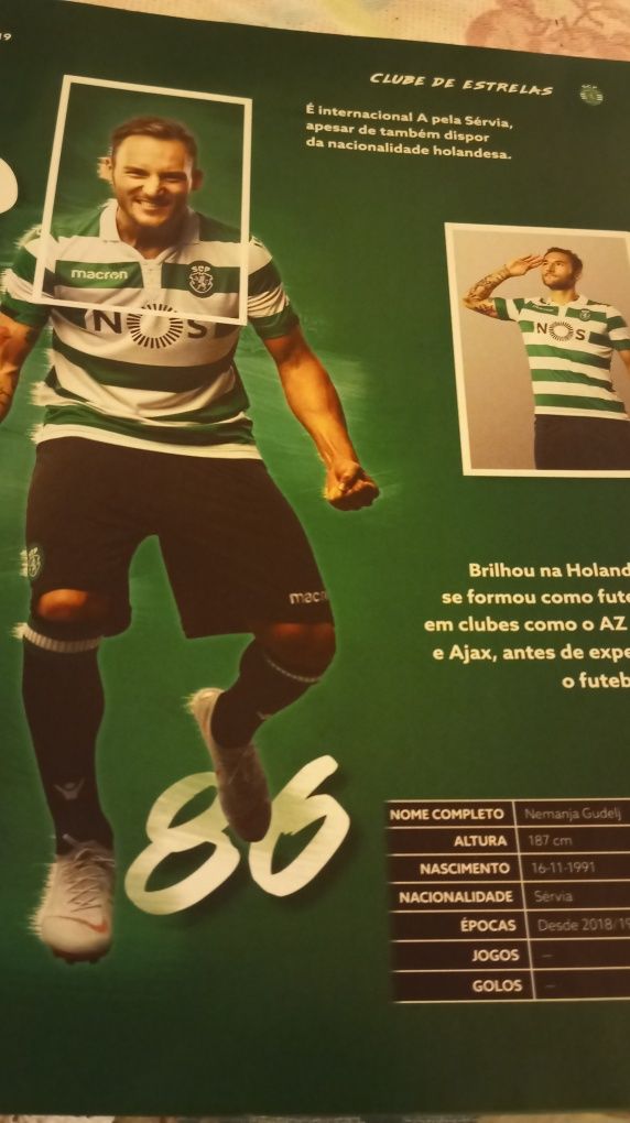 Caderneta completa Sporting c.p 2018/2019