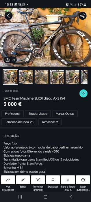 Bmc Team Machine SLR01 disco t54