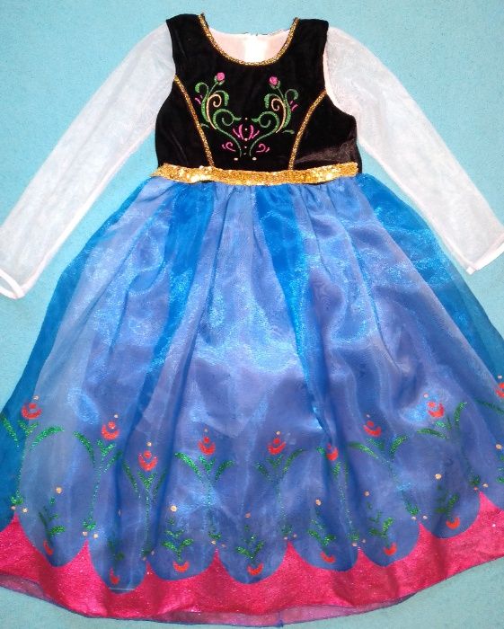 Супер платье Анна "Холодное сердце" Дисней оригинал Принцесса 8-11 лет