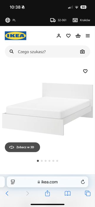 Zagłowek łóżko Ikea Malm Bezgłowie 180x200