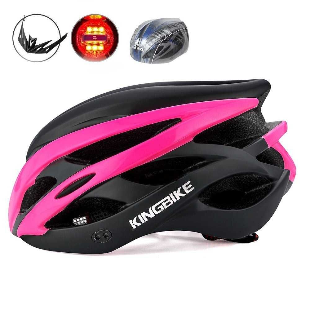 Велосипедний шолом (шлем) BikeBoy чорно-рожевий розмір L