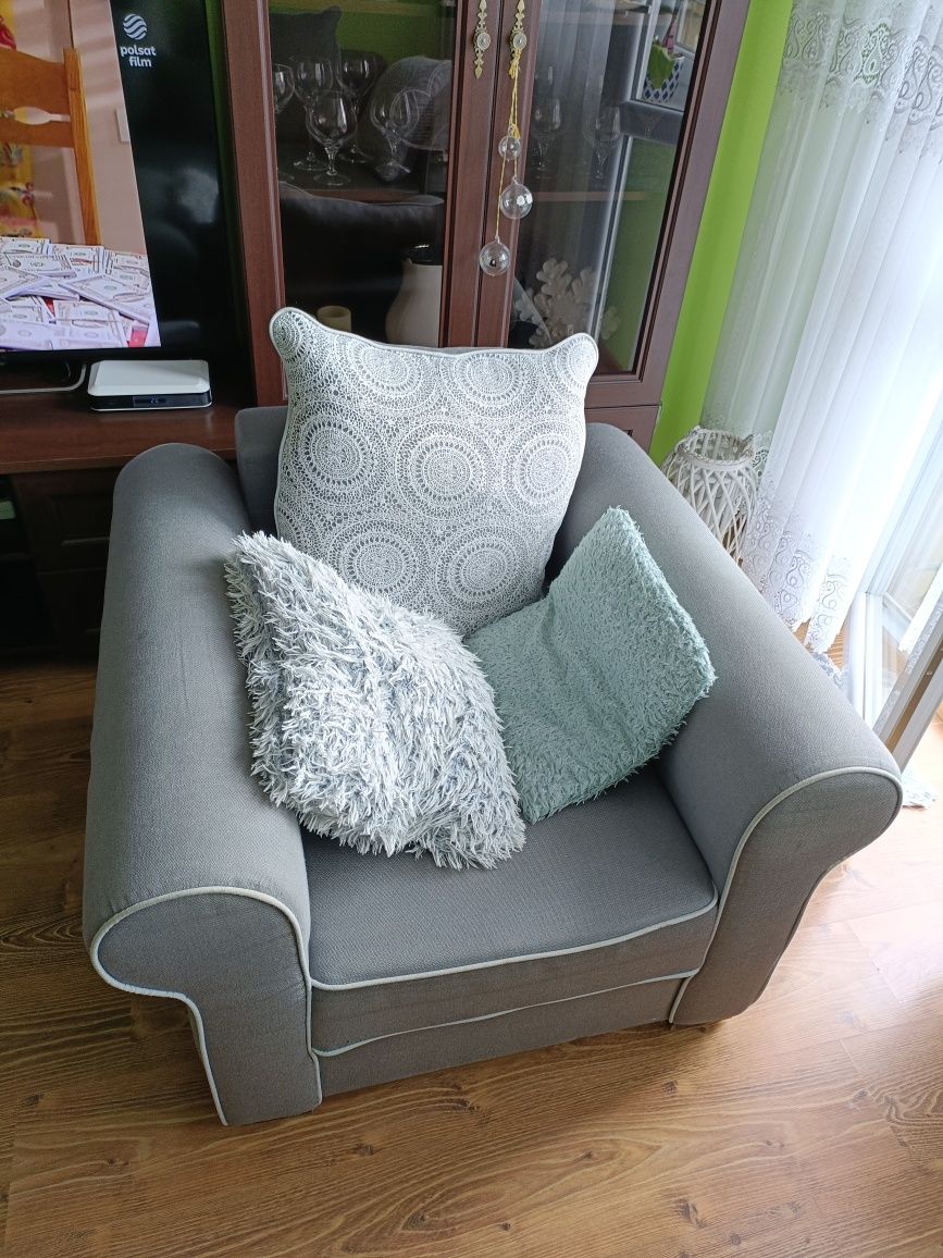 Zestaw wypoczynkowy sofa + fotel