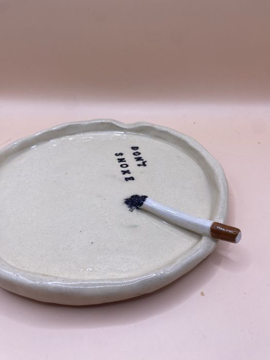 Popielniczka ceramiczna ,,Don’t smoke” - HandMade