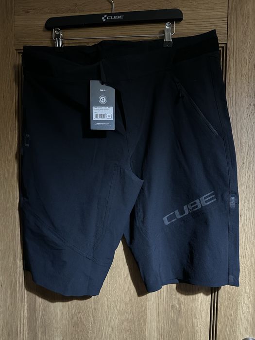 Nowe Spodenki MTB  rowerowe CUBE czrne XL 100 cm