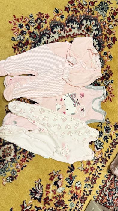 Śpioszki 3 szt + kaftanik 62