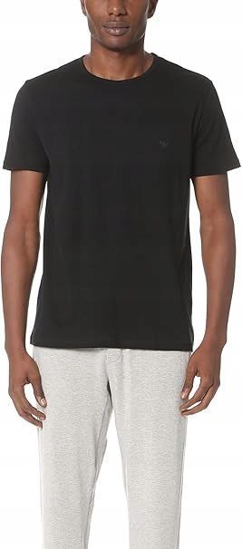 Emporio Armani Męska Koszulka T-Shirt Okrągły Dekolt Logo Zestaw 3Szt