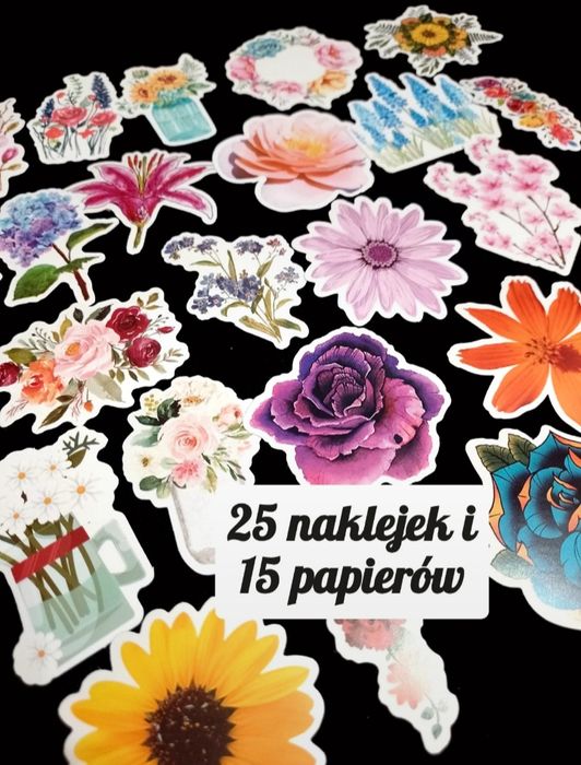 Naklejki papiery scrapbooking