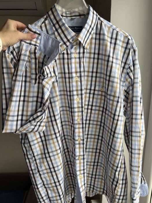 Рубашка мужская клетка Charles Robertson р.54