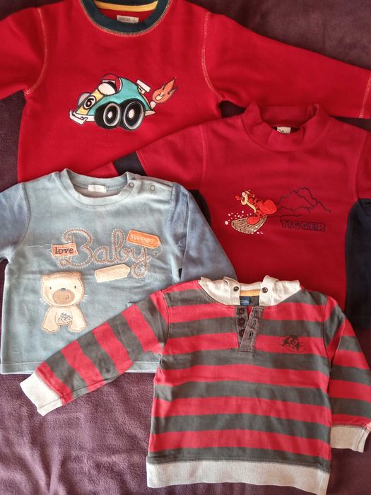 Bluzki, bluzy chłopięce, Kubuś Puchatek, r. 92 Zestaw