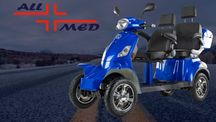 Skuter elektryczny, dwuosobowy Billi Bike Shino F2, max 25km/h