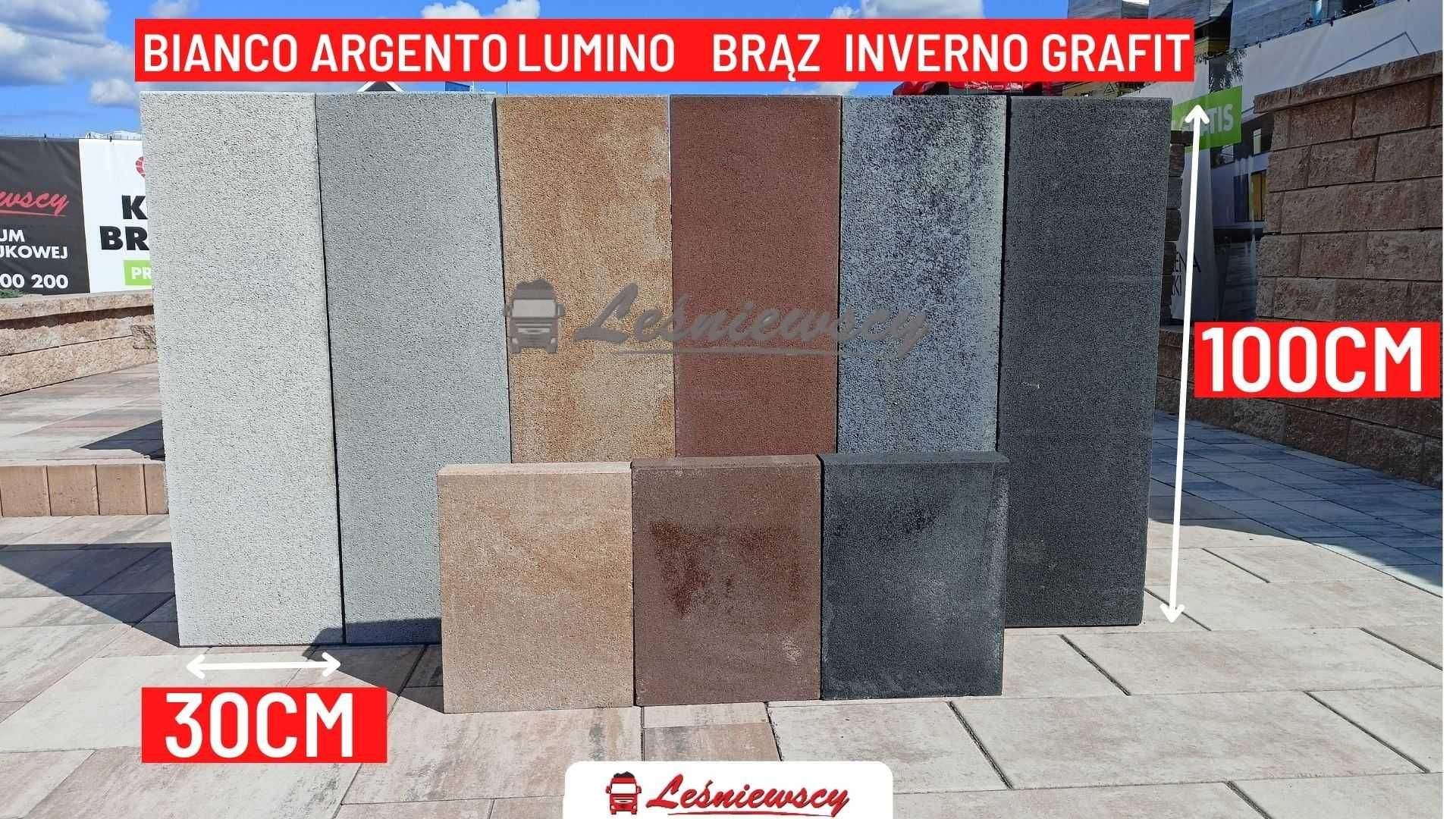 Palisada betonowa Metrova 100x30x8 - grafit - kostka brukowa Kurier