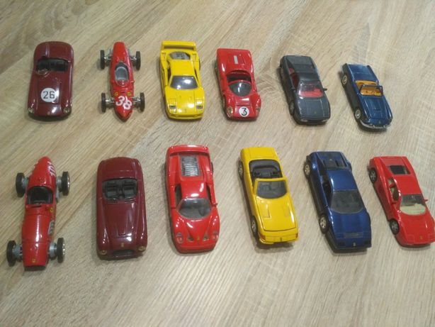 Coleção completa de 12 carrinhos Ferrari - Shell