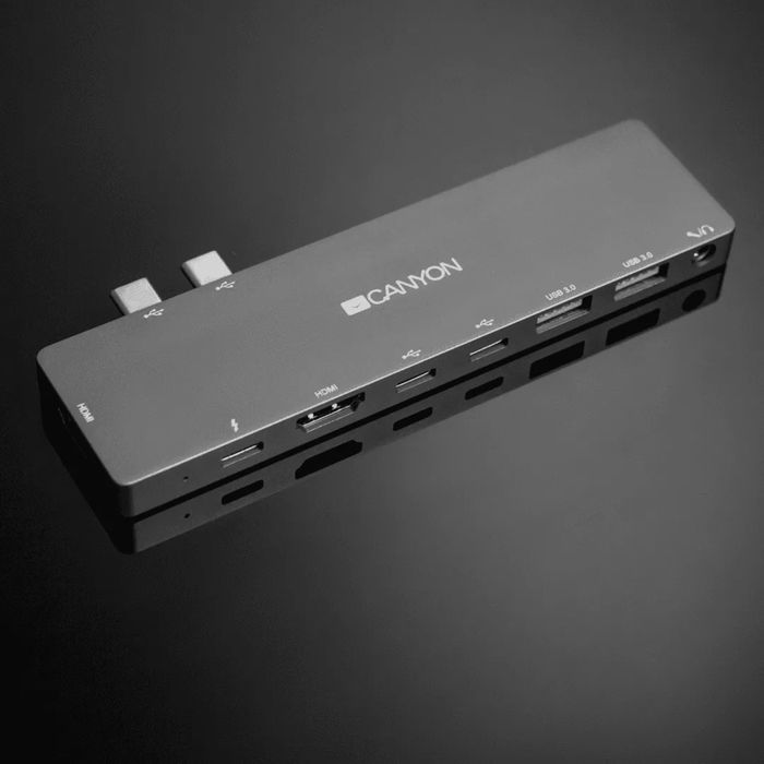 Док станція / USB HDMI хаб 8-в-1 Canyon для Macbook