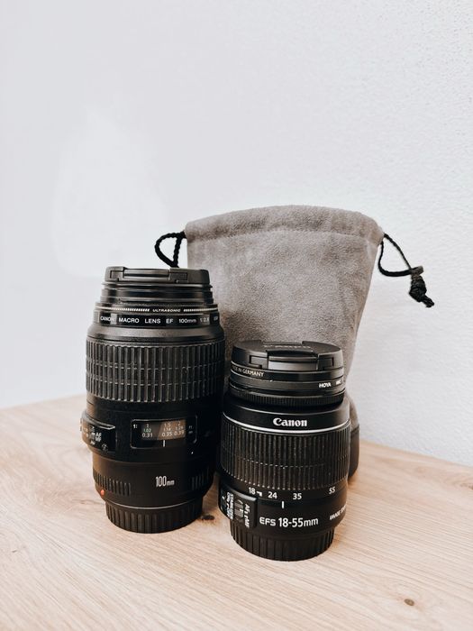 Canon EF 100mm f/2.8 Macro +  EF-S 18-55 f/3.5-5.6 III