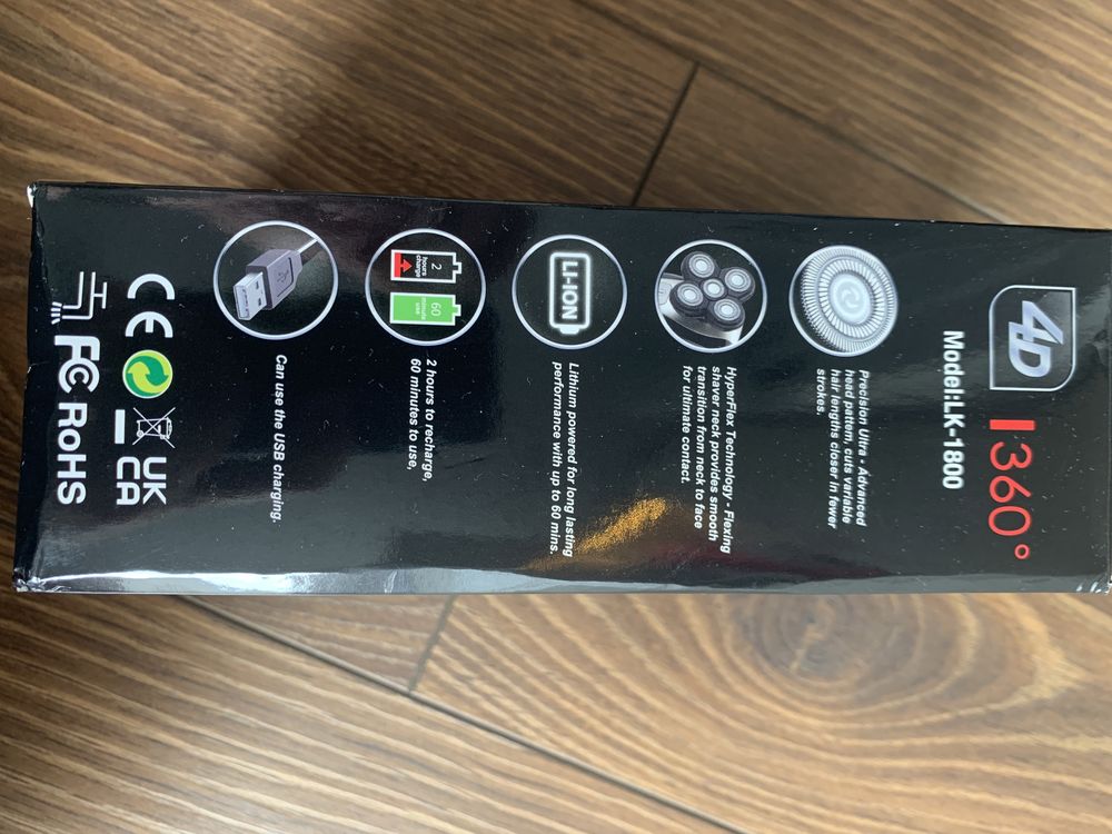 Nowa maszynka do golenia 4D 360st