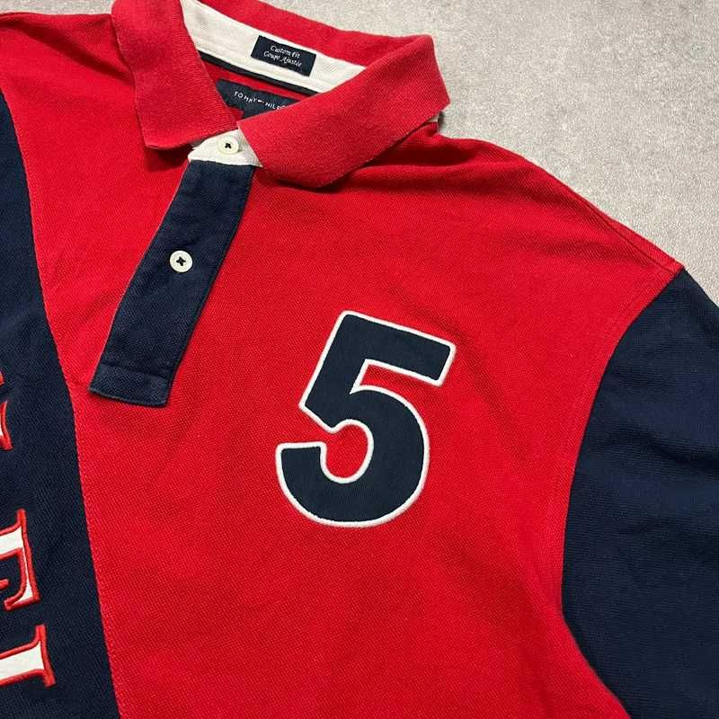 Vintage Koszulka Polo Tommy Hilfiger T-Shirt Chief Keef Style Retro