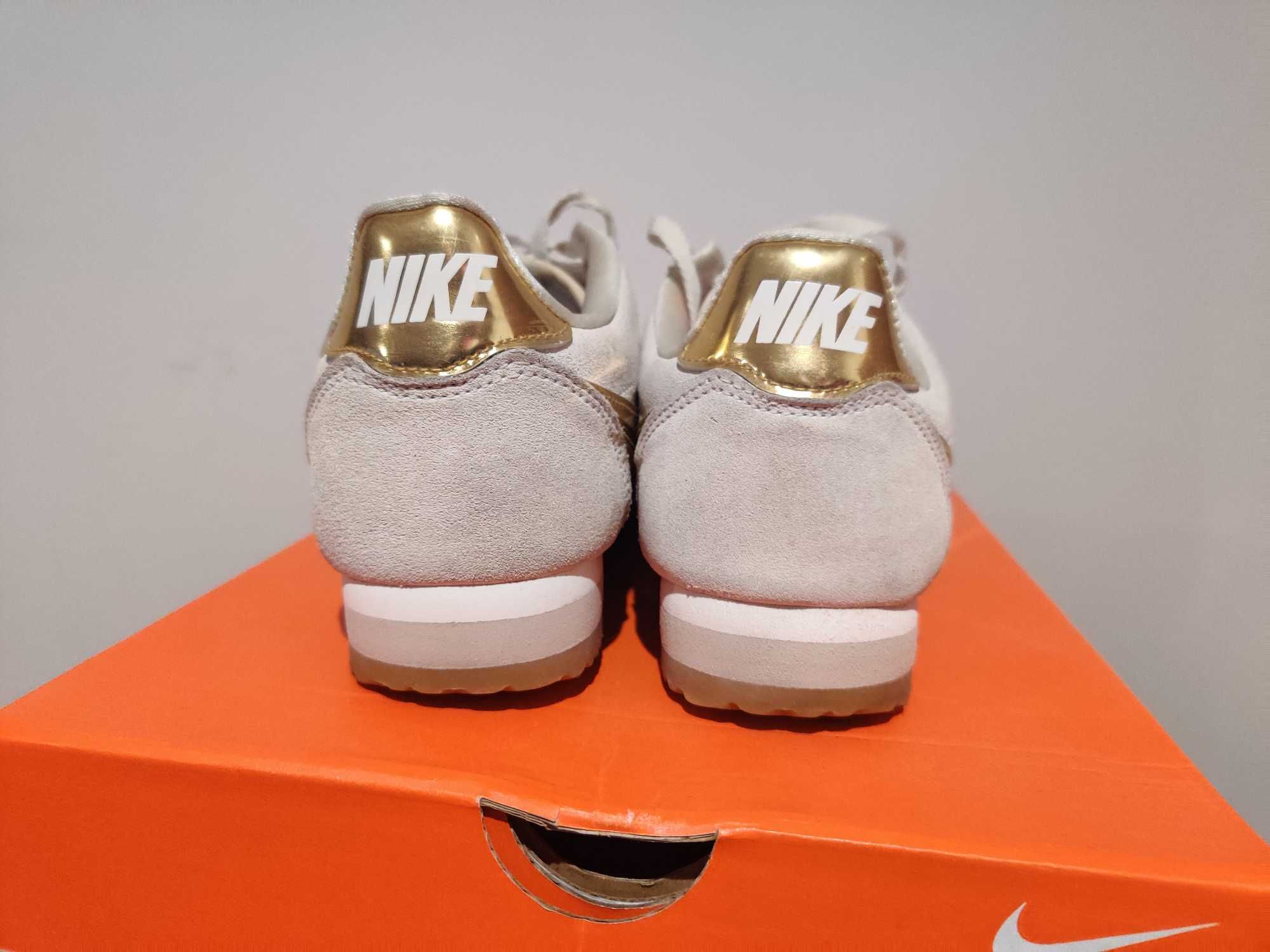 Nike Cortez 38 24cm skóra naturalna gold damskie okazja buty