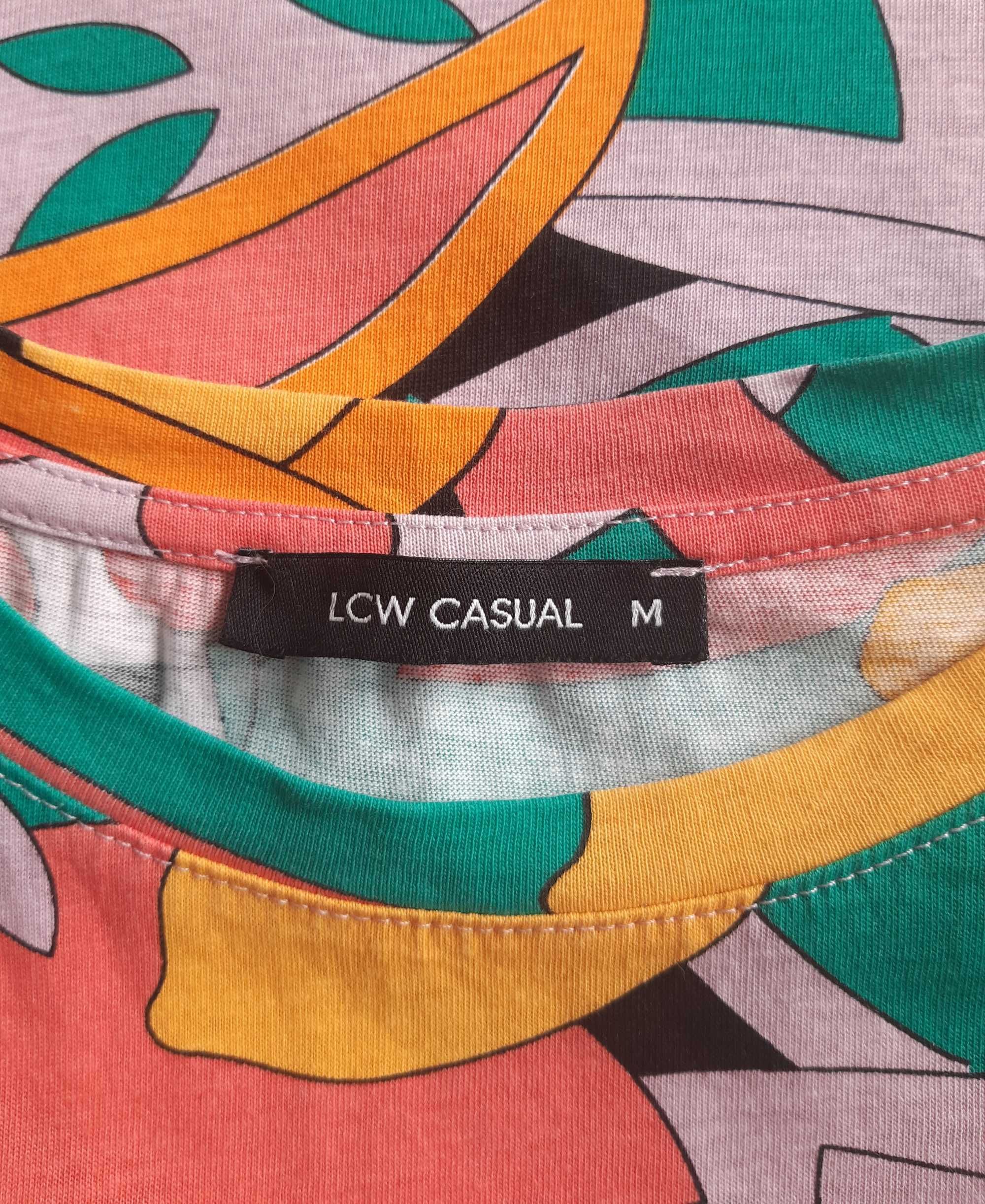 Натуральная, яркая, сочная футболка в принт фрукты lc waikiki