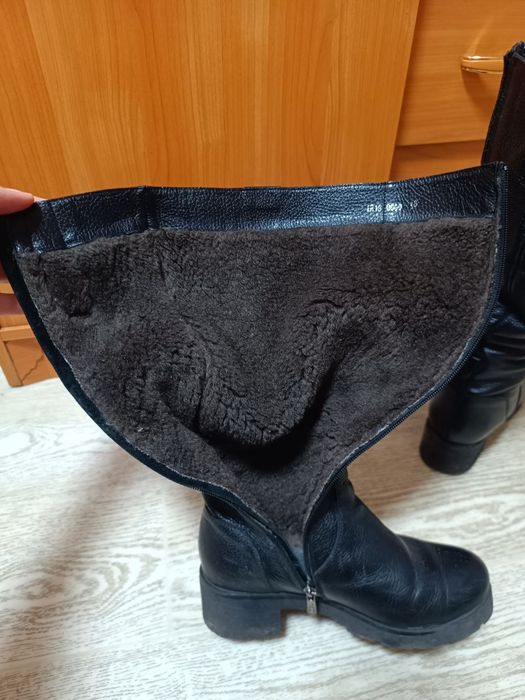 Женские кожаные сапоги, ботинки