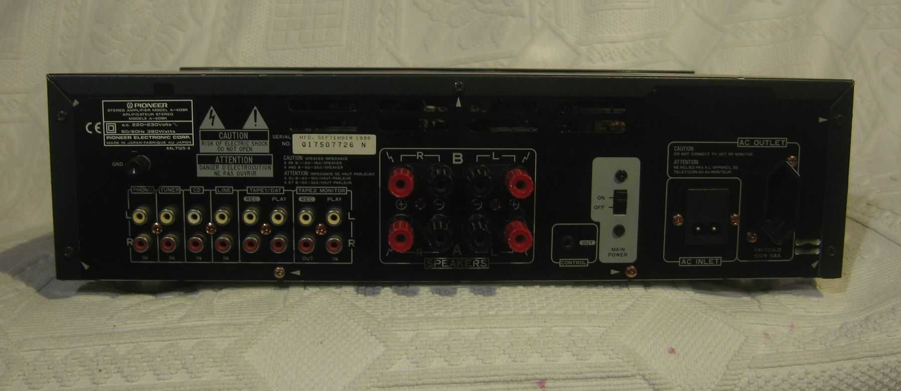 Pioneer A-405R solidny Japoński wzmacniacz 2 x 90W mocny i sprawny