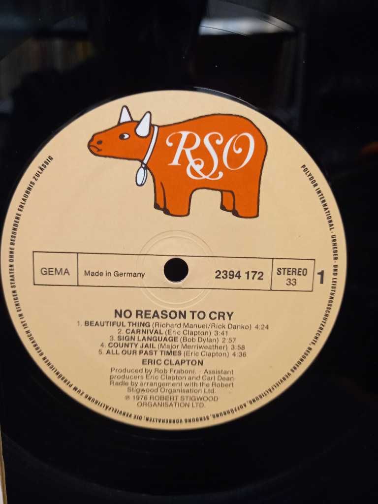 Eric Clapton – No Reason To Cry, płyta winylowa