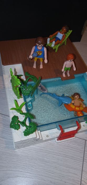 Playmobil klocki Taras z basenem