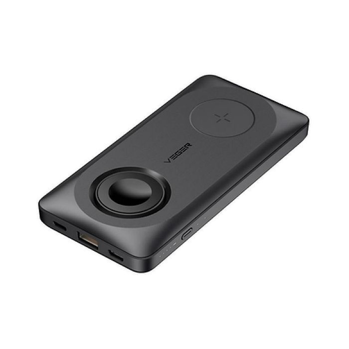 VEGER powerbank 10000 mAh z ładowaniem indukcyjnym kompatybilny z