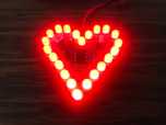 migające oddychające serce zestaw elektroniczny DIY LED