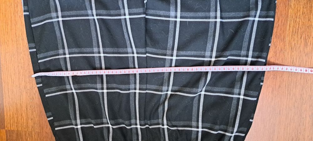 Zara spodnie w kratę r.XL