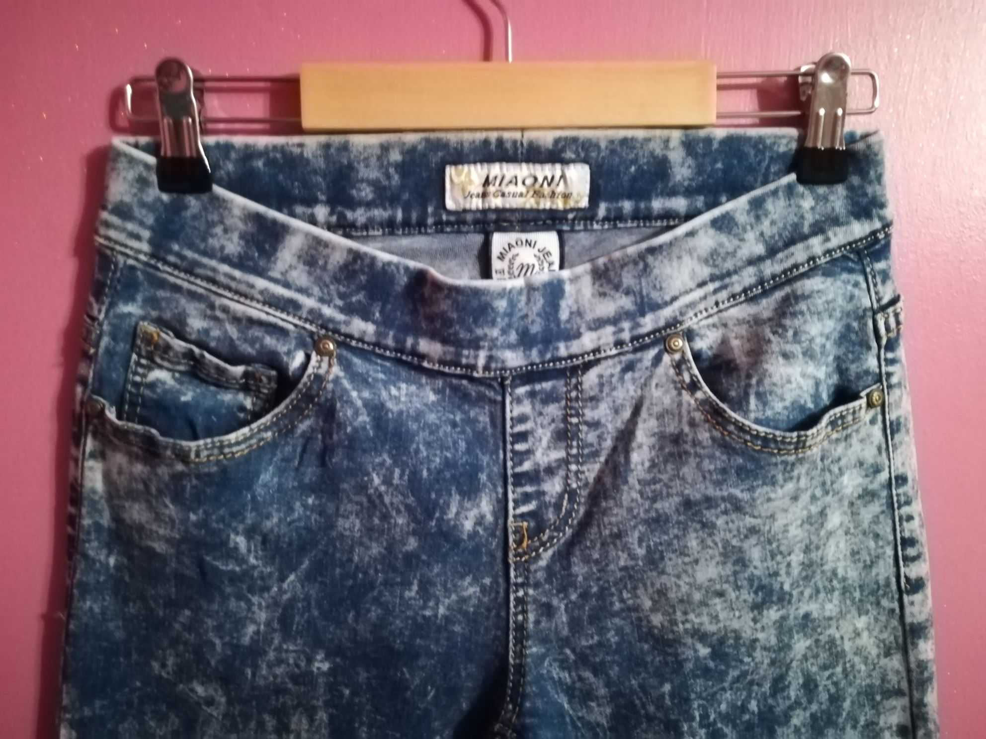 Spodnie damskie XS/26 MIAONI niebieskie jeans