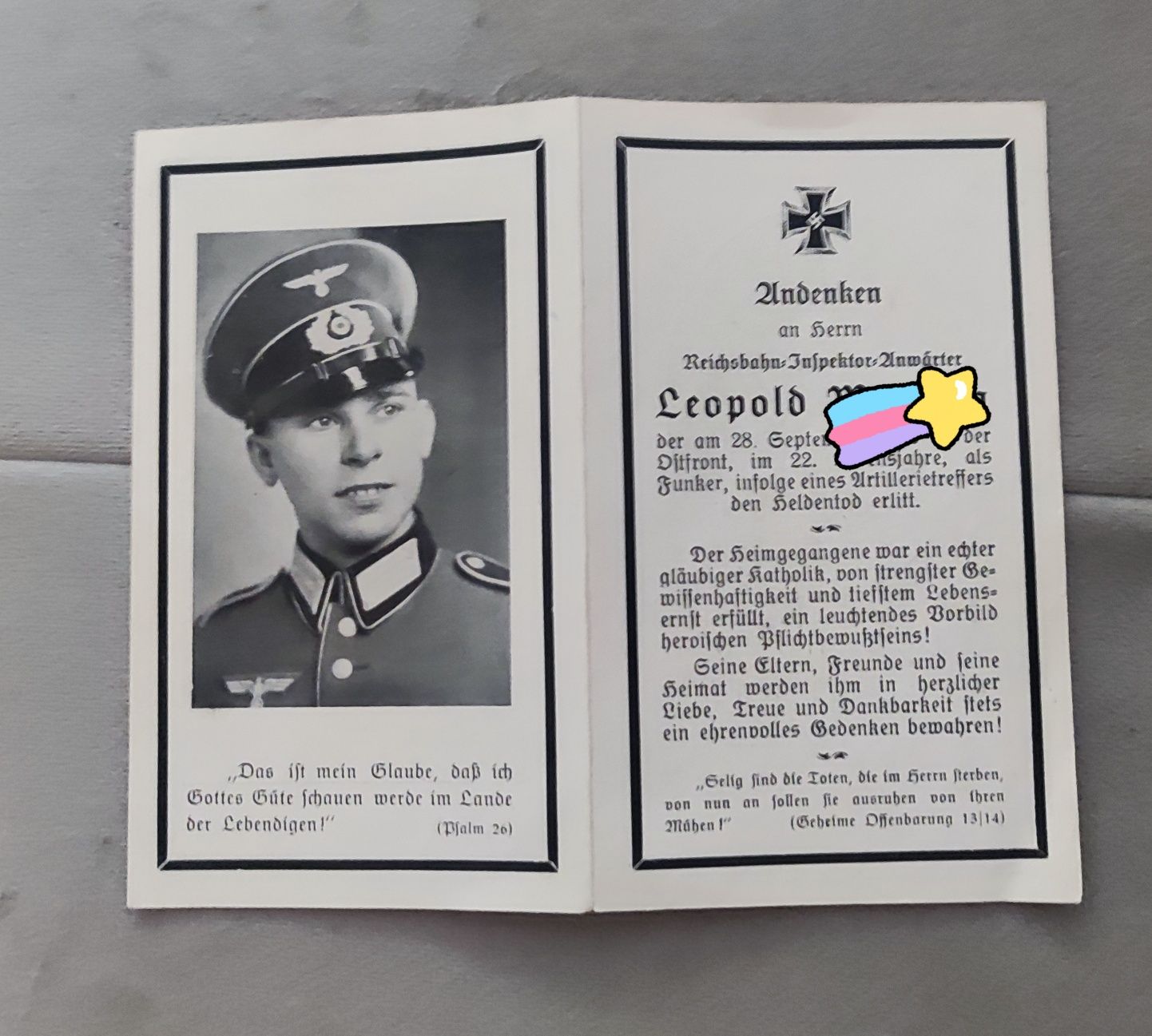 Czapka oficera wermachtu sygnatury krzyż żelazny 23 zdjęcia dokumenty