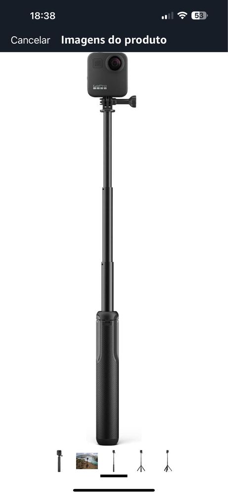 GoPro Max Grip + Tripé - preto