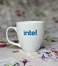 Duży oryginalny kubek Intel nowy