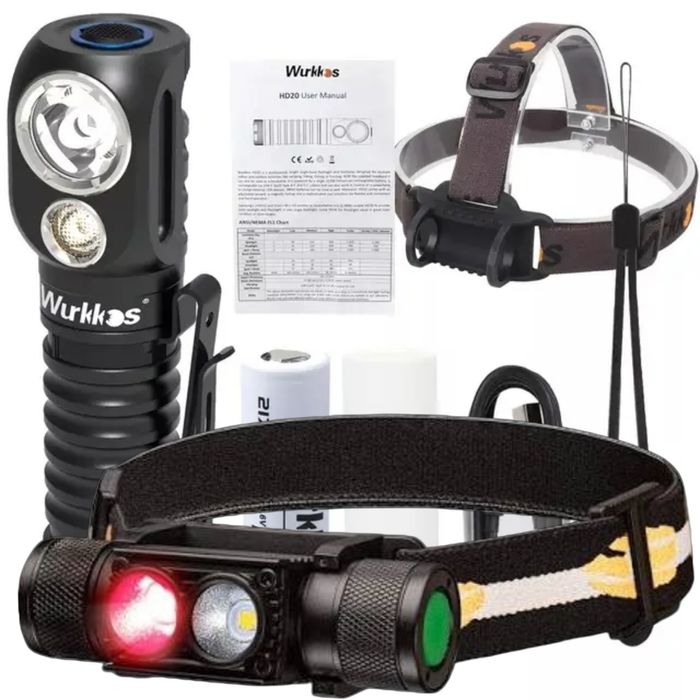 Wurkkos HD20, Sofirn H25LR налобный фонарик, фонарь