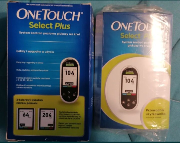 Glukometr One Touch Select® Plus - fabrycznie nowy.